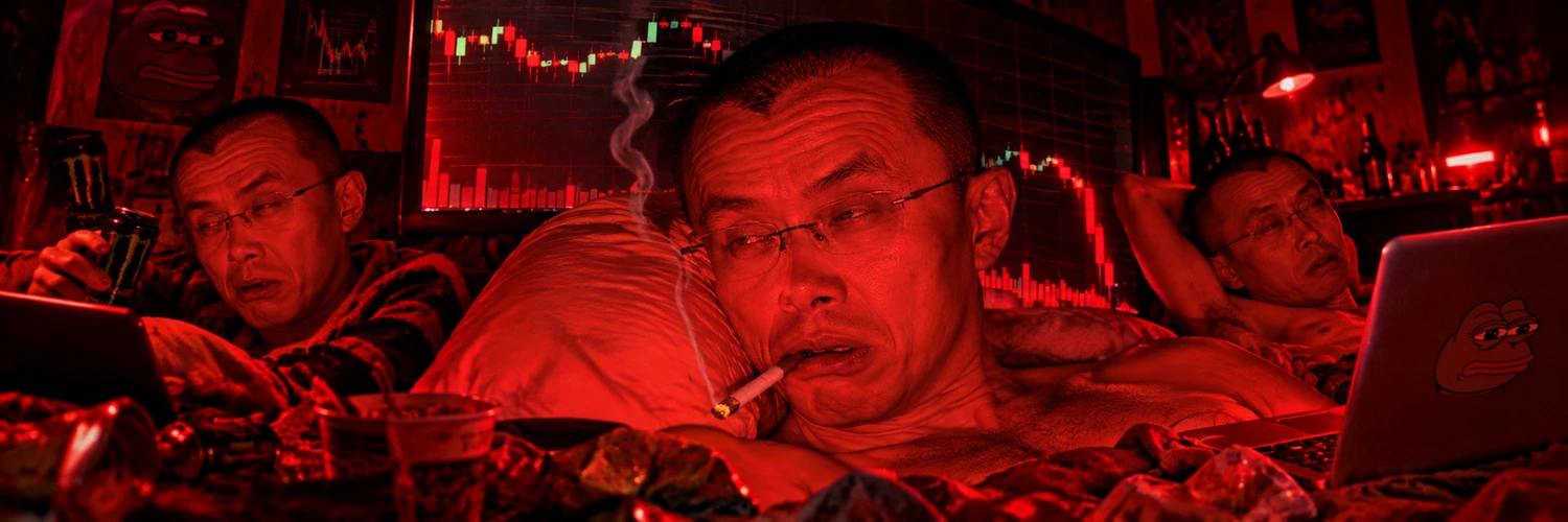 Red Morning in a room of charts, coffee and a red glow